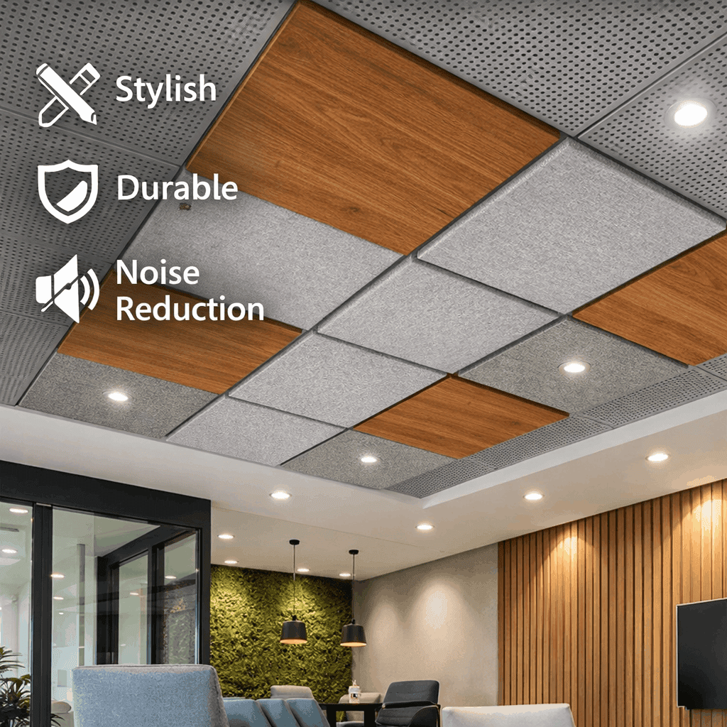 How Acoustic Panels for Ceilings Balances Design, Durability & Sound Control?