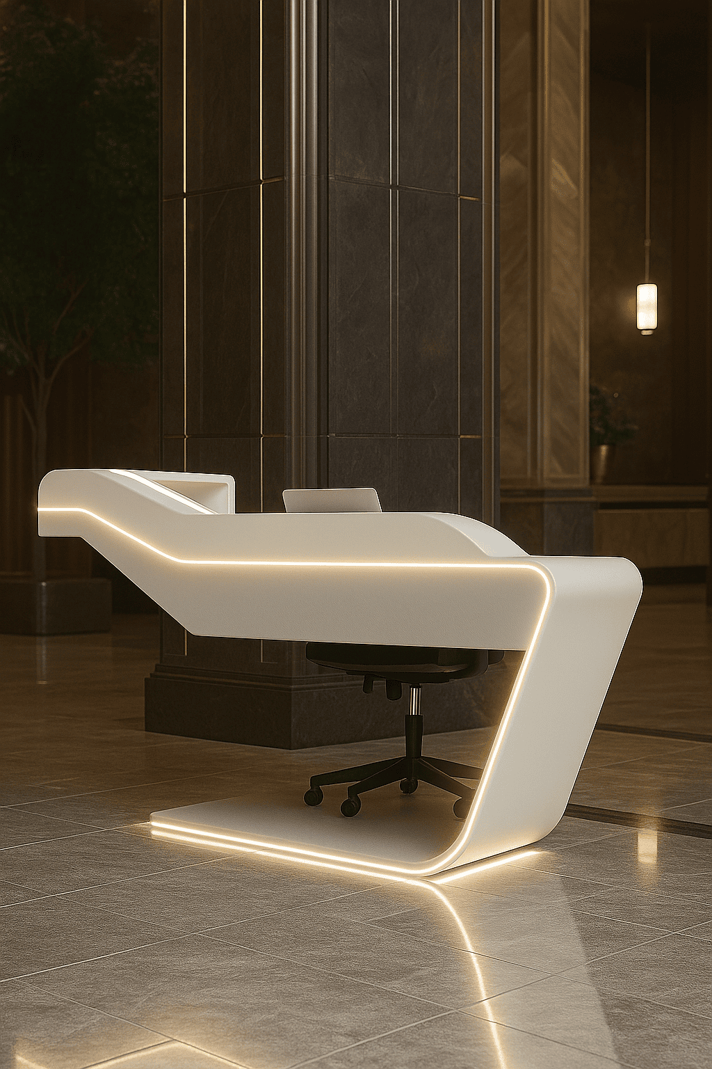 Create Curved Organic Furniture with Thermoforming Acrylic Solid Surfaces