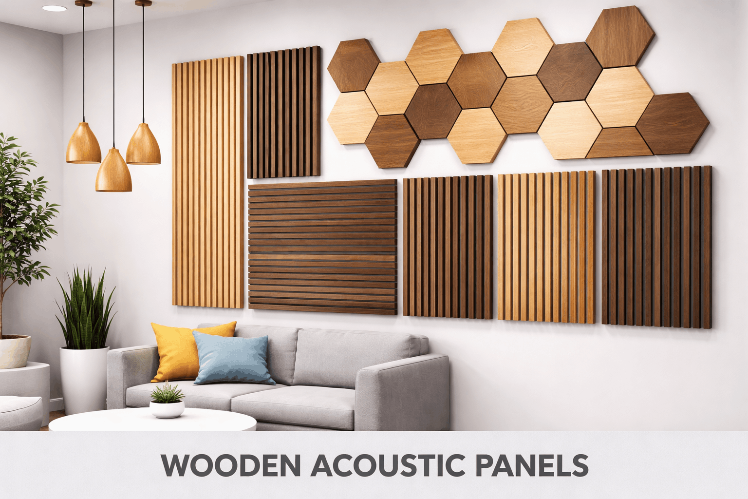 wooden acoustic panels